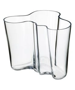 Promo ⭐ IITTALA Alvar Aalto 16cm Glass Vase Clear 👍