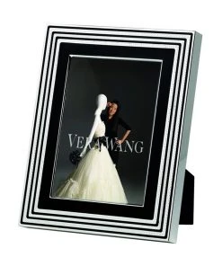Budget 🎉 Wedgwood Vera Wang With Love 5x7" Photo Frame Black Noir 🎉