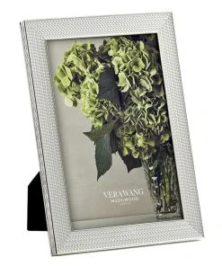 Budget ✔️ Wedgwood Vera Wang With Love 4x6" Photo Frame Silver 🔔
