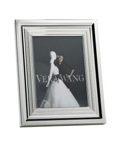 New 😀 Wedgwood Vera Wang With Love 5x7" Photo Frame White 🎉