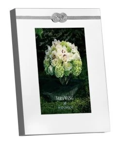 Cheap ✨ Wedgwood Vera Wang 4x6" infinity Photo Frame White 🧨