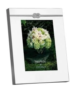 Buy 👍 Wedgwood Vera Wang 5x7" infinity Photo Frame White ✔️