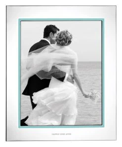 Buy 🎉 Kate spade new york Take The Cake Frame 8x10" Photo Frame Silver/Blue ✔️