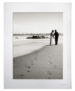 New ⭐ Kate spade new york Darling Point 8x10" Photo Frame Silver/White 🛒