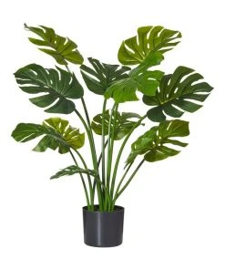 New ⌛ Rogue Artificial Monsteria 12 Leaves in Garden Pot 90cm 🔥