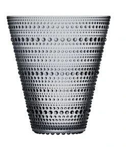 Budget ⌛ IITTALA Kastehelmi 15cm Glass Vase Grey 🔥