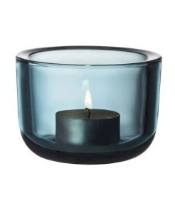 Wholesale 🛒 IITTALA Valkea Votive 6cm Candle Holder Sea Blue 🎉