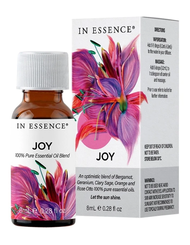 New 💯 In Essence Lifestyle Joy Pure Essential Oil Blend 8ml 🤩 1 New 💯 In Essence Lifestyle Joy Pure Essential Oil Blend 8ml 🤩