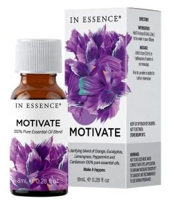Promo 👍 In Essence Lifestyle Motivate Pure Essential Oil Blend 8ml ⌛