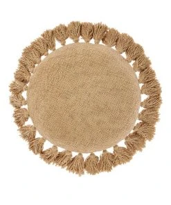 Budget ❤️ Linen House Florida Round Cushion Peach 🎉