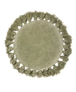 Cheap ❤️ Linen House Florida Round Cushion Green 👍