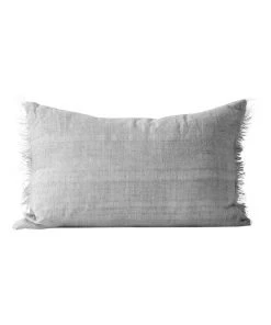 Best Pirce 🔥 Aura Home Vintage Linen Fringe Cushion Range in Smoke ⭐