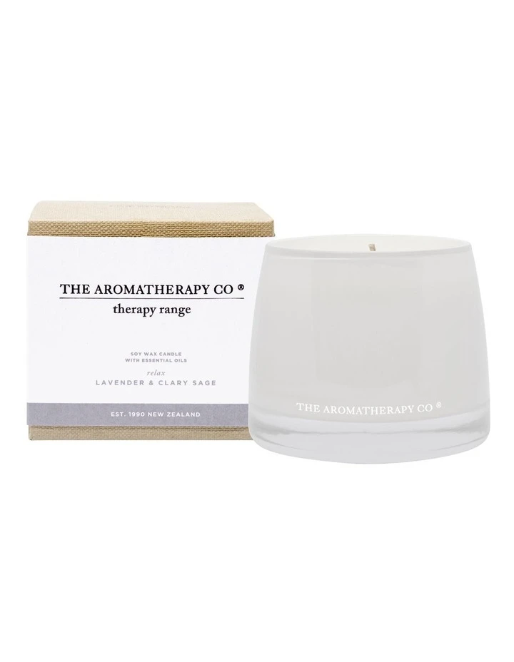 New βοΈ The Aromatherapy Company Therapy Relax Lavender & Clary Sage Candle π₯° 1 New βοΈ The Aromatherapy Company Therapy Relax Lavender & Clary Sage Candle π₯°