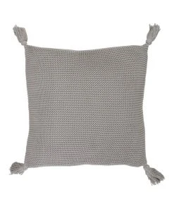 Best Sale ⭐ Vue Melaky Knit Tassel Cushion Grey 🛒