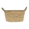 New ❤️ Heritage Medium Light Brown Woven Water Hyacinth Basket ⭐