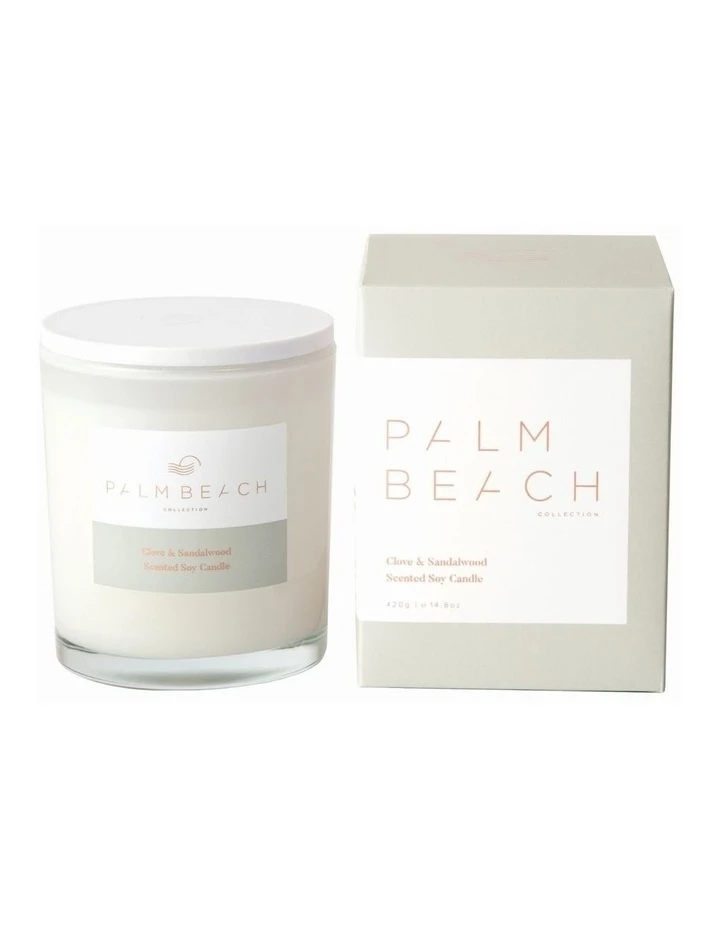 Discount 🧨 Palm Beach Collection Clove & Sandalwood 420g Scented Soy Candle 🧨 1 Discount 🧨 Palm Beach Collection Clove & Sandalwood 420g Scented Soy Candle 🧨