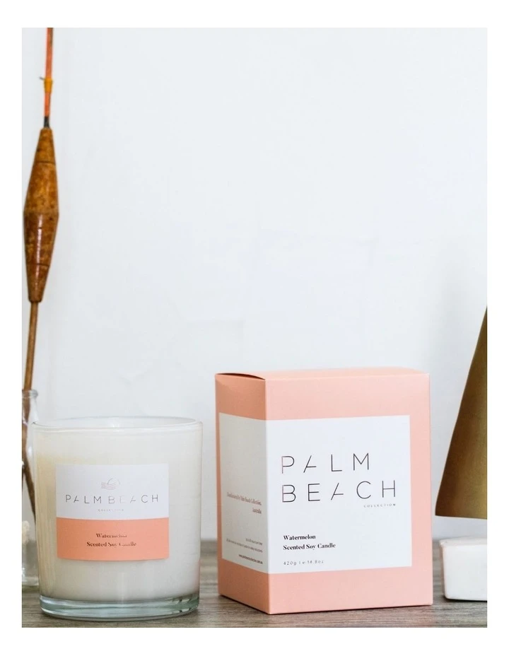 Outlet ❤️ Palm Beach Collection Watermelon 420g Scented Soy Candle ⌛ 4 Outlet ❤️ Palm Beach Collection Watermelon 420g Scented Soy Candle ⌛ - Image 4
