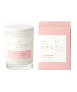 Best Sale ✨ Palm Beach Collection White Rose & Jasmine 90g Scented Soy Candle ✔️