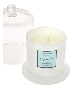 Best Pirce 🧨 True Home Signature Gardenia & White Flowers Candle With Cloche 🌟 -Deals Home Décor Store 707928670 3 720x928