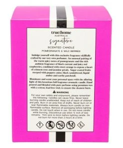 Flash Sale 🎁 True Home Signature Pomegranate & Wild Berries Candle With Cloche 🛒 -Deals Home Décor Store 707929030 3 720x928