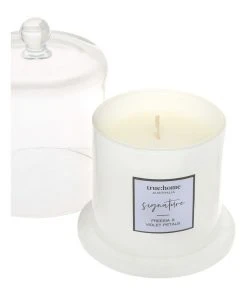 Top 10 ✨ True Home Signature Fresh Freesia & Violet Candle With Cloche 🔔 -Deals Home Décor Store 707929300 3 720x928