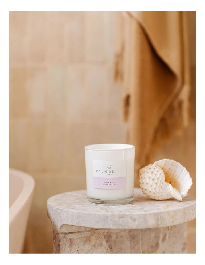 Hot Sale ❤️ Palm Beach Collection Jasmine & Cedar 420g Scented Soy Candle ✔️ 2 Hot Sale ❤️ Palm Beach Collection Jasmine & Cedar 420g Scented Soy Candle ✔️ - Image 2