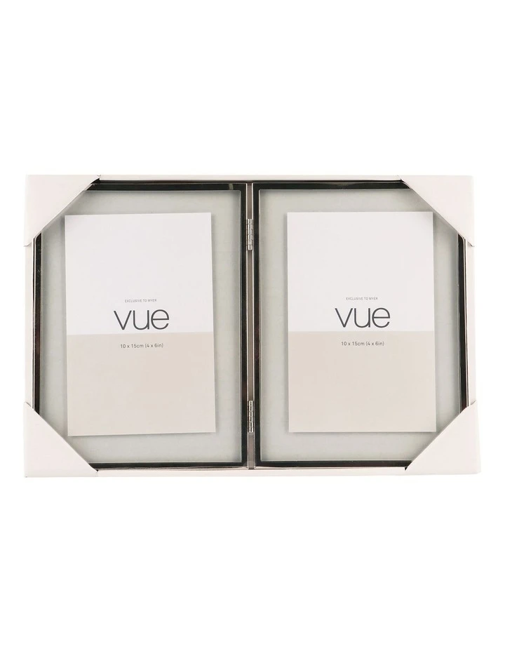 Cheap ✨ Vue 2 Piece 10x15cm Double Shiny Metal Photo Frame Set Silver ✔️ 3 Cheap ✨ Vue 2 Piece 10x15cm Double Shiny Metal Photo Frame Set Silver ✔️ - Image 3