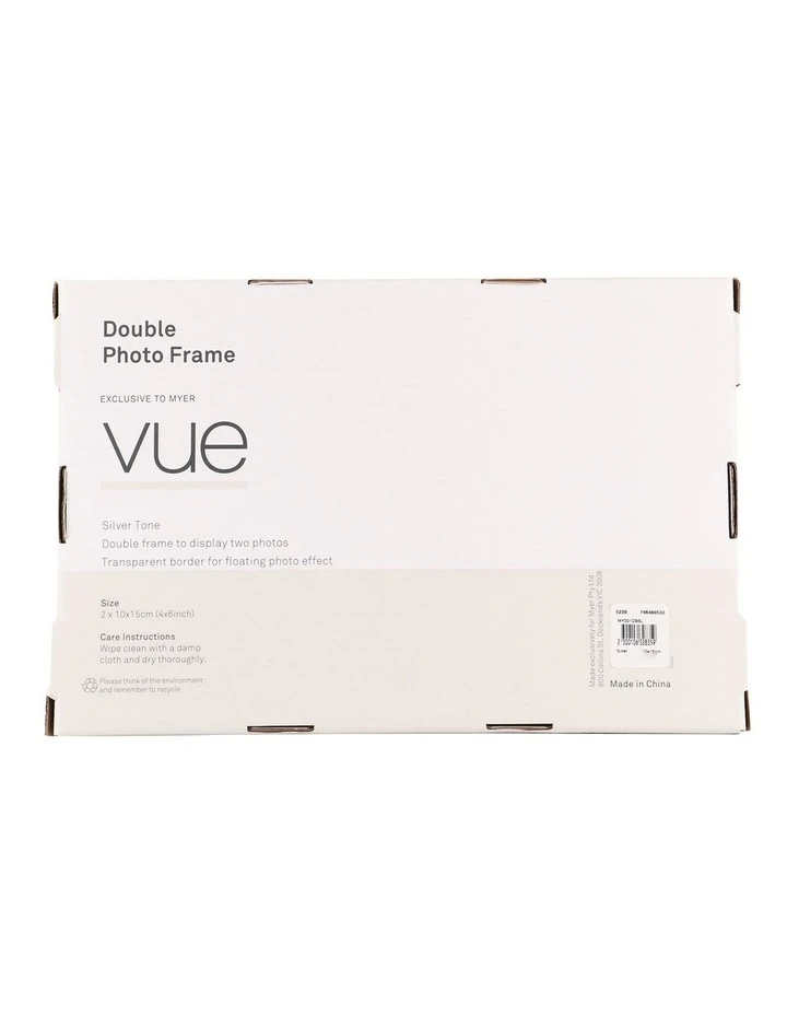 Cheap ✨ Vue 2 Piece 10x15cm Double Shiny Metal Photo Frame Set Silver ✔️ 4 Cheap ✨ Vue 2 Piece 10x15cm Double Shiny Metal Photo Frame Set Silver ✔️ - Image 4