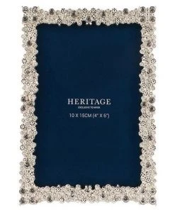 Promo β€οΈ Heritage Dover Silver 10x15cm Photo Frame βοΈ