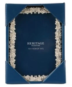Promo ❤️ Heritage Dover Silver 10x15cm Photo Frame ✔️ -Deals Home Décor Store 746491960 3 720x928