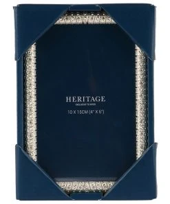 New 😀 Heritage Bejewelled 10x15cm Photo Frame Silver 🧨 -Deals Home Décor Store 746492230 3 720x928