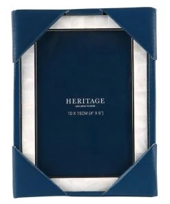 Discount ❤️ Heritage Mother of Pearl 10x15cm Shiny Metal Photo Frame Silver ⭐ -Deals Home Décor Store 746492770 3 720x928
