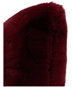 Top 10 ✔️ Heritage Amelie Faux Fur Cushion Maroon ⭐ -Deals Home Décor Store 751779190 2 720x928