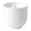 New ✔️ Wedgwood Folia 8cm Filled Candle White 🔔