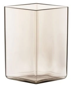 New 👏 IITTALA Ruutu 14cm Glass Vase Linen 🧨