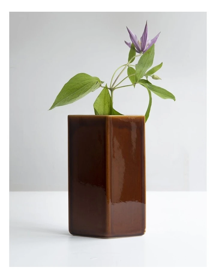 Best Sale π IITTALA Ruutu 18cm Glass Vase Brown βοΈ 2 Best Sale π IITTALA Ruutu 18cm Glass Vase Brown βοΈ - Image 2