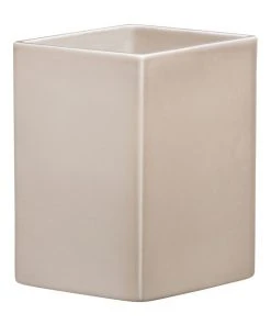 Budget 🛒 IITTALA Ruutu 18cm Glass Vase Beige 🧨