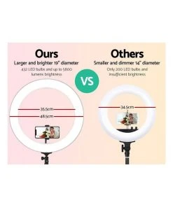 Coupon ⌛ Embellir 19" LED Ring Light ✔️ -Deals Home Décor Store 758022760 4 720x928
