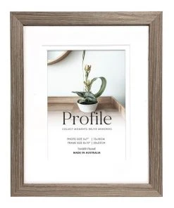 Outlet ⌛ Profile Deluxe 8x10"/5x7" Timber Photo Frame Stone Ash 💯