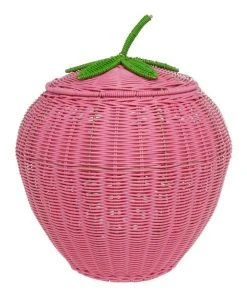 Coupon ✨ Milkshake Strawberry Shaped Storage Basket 55cm 🔥