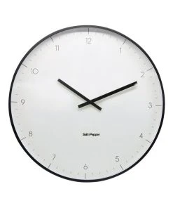 Best deal 🤩 Salt&Pepper Elio White Metal Clock 53.5cm 🥰