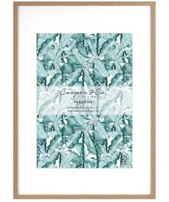 Best deal 🎁 Cooper & Co 59.4x84.1cm Mat to 42x59.4cm Oak Premium Paradise Wooden Photo Frame 🔔
