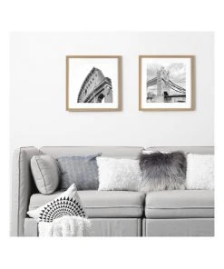 Discount 👍 Cooper & Co Set Of 2 40x40cm Mat to 30x30cm Oak Premium Paradise Wooden Photo Frame 🛒 -Deals Home Décor Store 779425120 4 720x928