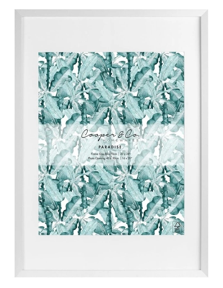 Best Pirce π― Cooper & Co 50x70cm Mat to 40x50cm White Premium Paradise Wooden Photo Frame π 1 Best Pirce π― Cooper & Co 50x70cm Mat to 40x50cm White Premium Paradise Wooden Photo Frame π
