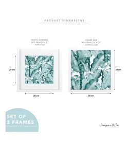 Wholesale ✨ Cooper & Co Set Of 2 30x30cm Mat to 20x20cm White Premium Paradise Wooden Photo Frame 🛒 -Deals Home Décor Store 779425480 7 720x928