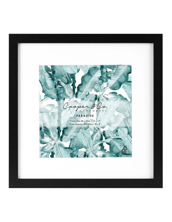 Buy π Cooper & Co Set Of 2 30x30cm Mat to 20x20cm Black Premium Paradise Wooden Photo Frame β€οΈ 2 Buy π Cooper & Co Set Of 2 30x30cm Mat to 20x20cm Black Premium Paradise Wooden Photo Frame β€οΈ - Image 2