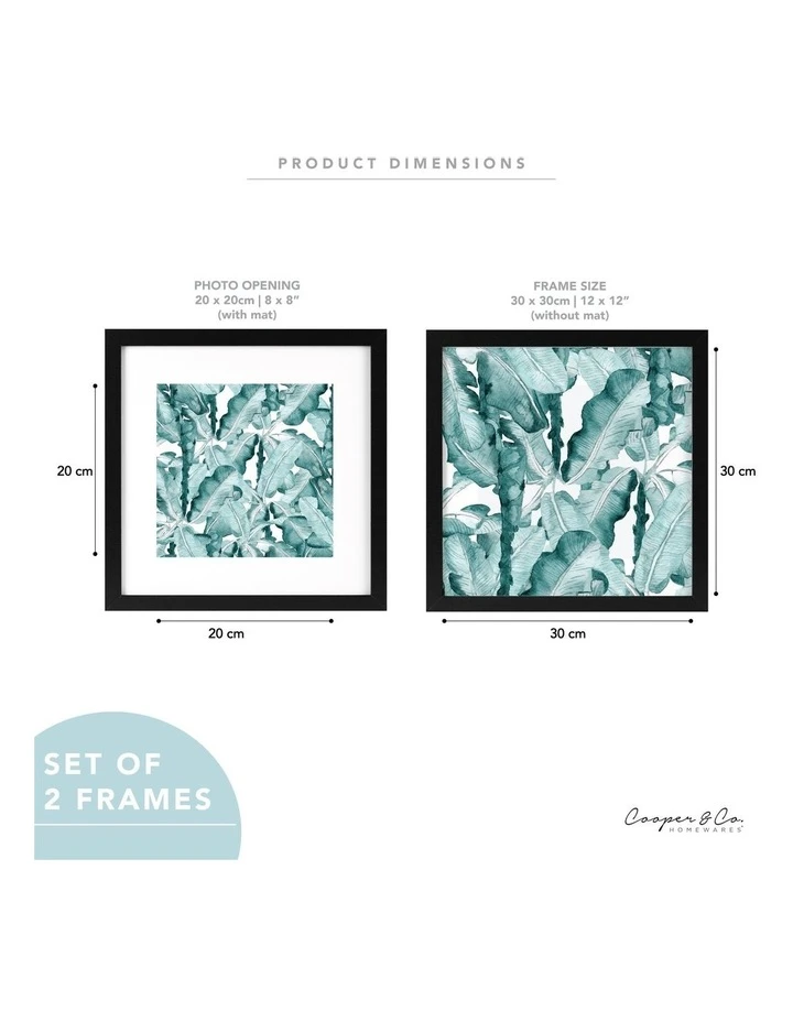 Buy π Cooper & Co Set Of 2 30x30cm Mat to 20x20cm Black Premium Paradise Wooden Photo Frame β€οΈ 7 Buy π Cooper & Co Set Of 2 30x30cm Mat to 20x20cm Black Premium Paradise Wooden Photo Frame β€οΈ - Image 7