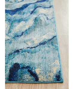 New 🎉 Rug Culture Dreamscape Waves Modern Indigo Runner Rug 👍 -Deals Home Décor Store 782205400 3 720x928