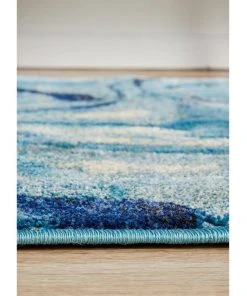 New 🎉 Rug Culture Dreamscape Waves Modern Indigo Runner Rug 👍 -Deals Home Décor Store 782205400 4 720x928