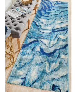 New 🎉 Rug Culture Dreamscape Waves Modern Indigo Runner Rug 👍 -Deals Home Décor Store 782205400 7 720x928